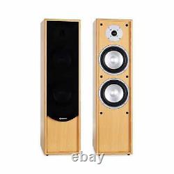 160w Rms Tower Speaker Pair 2-way Hifi Home Cinema Floor Standing Speaker Set