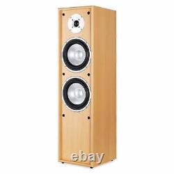 160w Rms Tower Speaker Pair 2-way Hifi Home Cinema Floor Standing Speaker Set