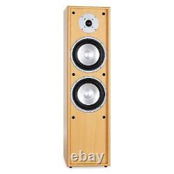 160w Rms Tower Speaker Pair 2-way Hifi Home Cinema Floor Standing Speaker Set