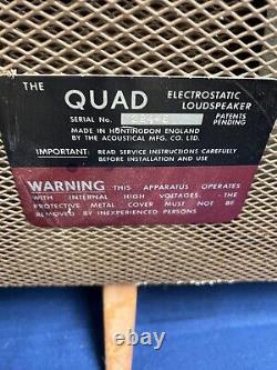 1 X Quad ESL57 Electrostatic Speaker ESL Loudspeaker Floorstanding Hifi Logan
