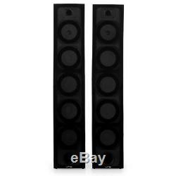 2 X White Ltc V7b Floorstanding Tower Speaker Stylish Home Cinema Audio Hi Fi