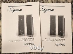 2 x Infinity IRS Sigma High-End Speakers, Speakers EXCELLENT