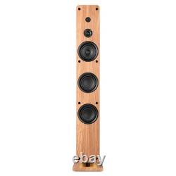 2x Audizio ARCO Active Bluetooth HiFi Floor Speakers Wireless Pairing Wood
