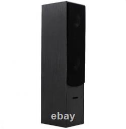 2x Skytronic Passive 3-Way Black HiFi Tower Column Floor Standing Speakers 350W