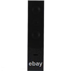 2x Skytronic Passive 3-Way Black HiFi Tower Column Floor Standing Speakers 350W