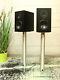 2x nuLine RS6 Dipole Speakers with Stands. Speakers with stand
