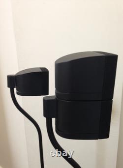 4 x GENUINE BOSE UFS-20 BLACK LIFESTYLE ACOUSTIMASS SPEAKER FLOOR STANDS