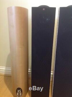 4 x KEF iQ5 Floorstanding Speakers Plus KEF IQ2c Centre Speaker in Maple Finish