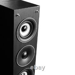 4x Fenton Home Hifi 6.5 3-Way Black Column Floor Standing Speakers 2000W