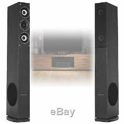 4x Fenton Home Hifi 6.5 3-Way Column Floor Standing Speakers 2000W UK Stock