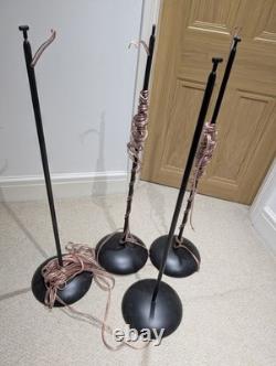 4x KEF HTS2001 HTC2001 Floor Speaker Stands in Black