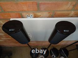 5 x Kef HTS7001 Surround Speakers Kef Floor Stands & 30m QED Cable Norwich