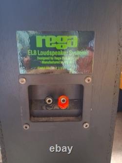 A Pair of Rega EL8 Compact Floor-Standing Speakers Sound Equipment