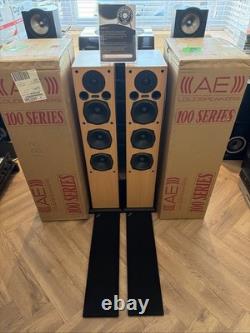 Acoustic Energy AE120 Floor standing Speakers 3 Way Beech Boxed Immaculate YORK