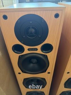 Acoustic Energy AE120 Floor standing Speakers 3 Way Beech Boxed Immaculate YORK