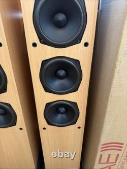 Acoustic Energy AE120 Floor standing Speakers 3 Way Beech Boxed Immaculate YORK
