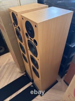 Acoustic Energy AE120 Floor standing Speakers 3 Way Beech Boxed Immaculate YORK