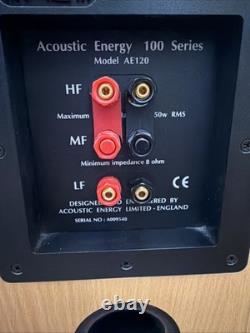 Acoustic Energy AE120 Floor standing Speakers 3 Way Beech Boxed Immaculate YORK