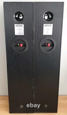 Acoustic Energy Aegis Two Floor Standing Speakers In Black Tested Working