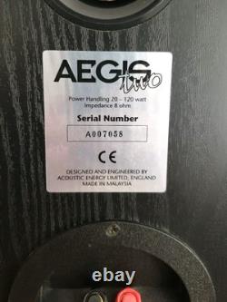 Acoustic Energy Aegis Two Floor Standing Speakers In Black Tested Working