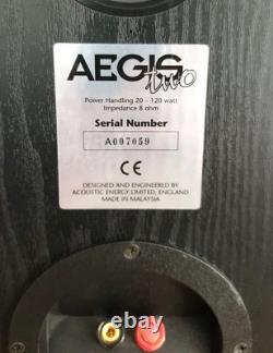 Acoustic Energy Aegis Two Floor Standing Speakers In Black Tested Working