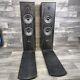 Acoustic Solution AV120 Floor Standing Speakers Black Ash & Front Covers (Pair)