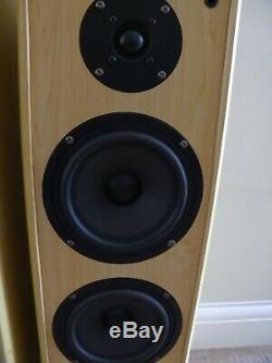 Acoustic Solutions AV-120 MKII Floor Standing Beige HiFi Speakers Superb Sound