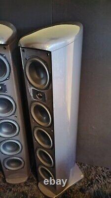 Anthracite Grey Mission Elegante E83 Floorstanding Speakers With Original Boxes