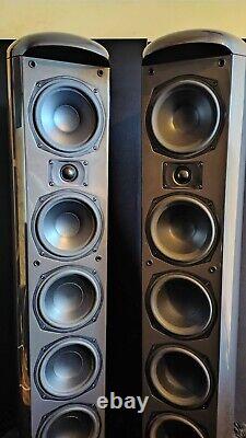 Anthracite Grey Mission Elegante E83 Floorstanding Speakers With Original Boxes