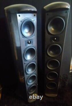 Anthracite Grey Mission Elegante E83 Floorstanding Speakers With Original Boxes