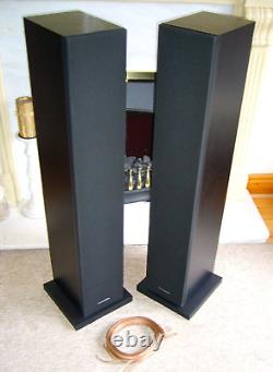 Audiophile B&W 684 S2 Speakers System in Black MINT- Free quality Bi-wires x2