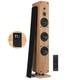 Audizio ARCO Active Floor Standing Tower Speaker with Bluetooth and DAB L. Wood