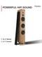Audizio ARCO Active Floor Standing Tower Speaker with Bluetooth and DAB L. Wood