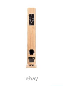 Audizio ARCO Active Floor Standing Tower Speaker with Bluetooth and DAB L. Wood