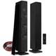 Audizio ARCO Active/Passive Floor Standing Speakers Tower Loudspeakers Black