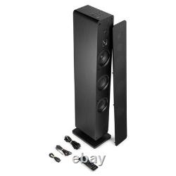 Audizio ARCO Active Powered Bluetooth Floor Standing HiFi Tower Speaker Black