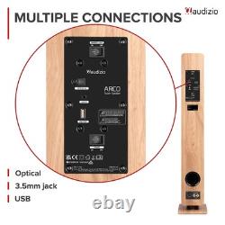 Audizio ARCO Active Tower Speaker Light Wood