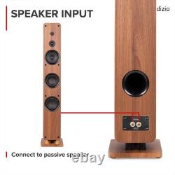 Audizio ARCO Pair Passive Floor Standing Tower Speakers Dark Wood