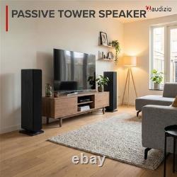 Audizio ARCO Passive Floor Standing HiFi Tower Speakers Black