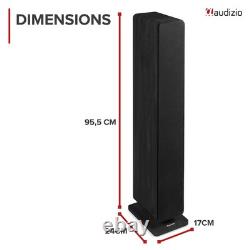 Audizio ARCO Passive Floor Standing HiFi Tower Speakers Black