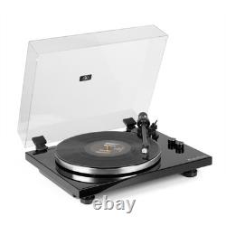 Audizio Toledo Record Player with Wireless HiFi Floor Standing Speakers Wood