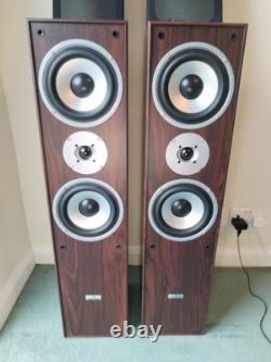 Auna Line 766-WN Floorstanding Speakers (Pair) Walnut Finish