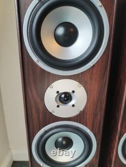 Auna Line 766-WN Floorstanding Speakers (Pair) Walnut Finish
