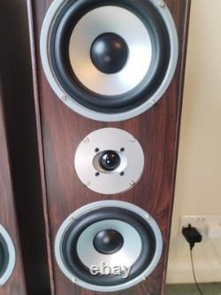 Auna Line 766-WN Floorstanding Speakers (Pair) Walnut Finish