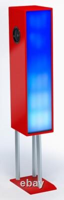 Aztec 100W Big Large Bluetooth Tower Floor Standing Speaker With Party LED Light