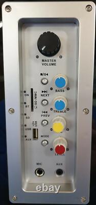 Aztec 100W Big Large Bluetooth Tower Floor Standing Speaker With Party LED Light