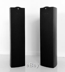 BOXED KEF IQ7 Black Ash Floor Standing Speakers (stereo pair) MINT CONDITION