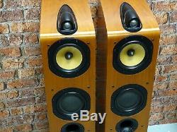 BOXED! Pair Of Bowers & Wilkins B&W 704 Cherrywood Floor Standing Loud Speakers