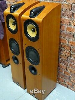 BOXED! Pair Of Bowers & Wilkins B&W 704 Cherrywood Floor Standing Loud Speakers