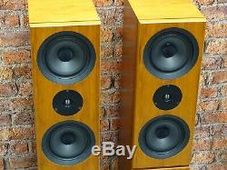 BOXED! STUNNING Linn Keilidh Floor Standing Loud Speakers With Kustone Bases